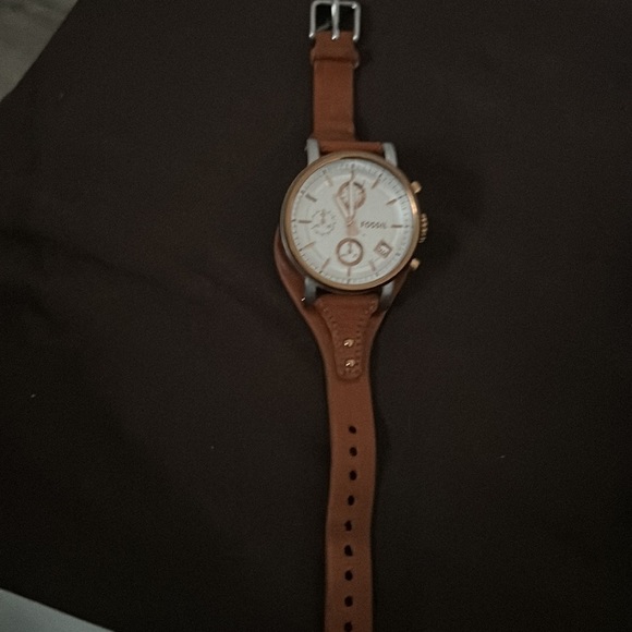 Fossil watch. Leather band. Camel color - Picture 4 of 4